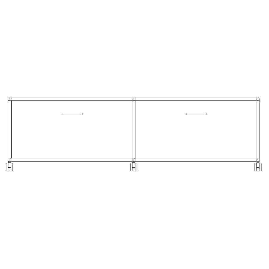 Bosse TV-Board 1 OH Breite 160 cm mit 2 Klappen