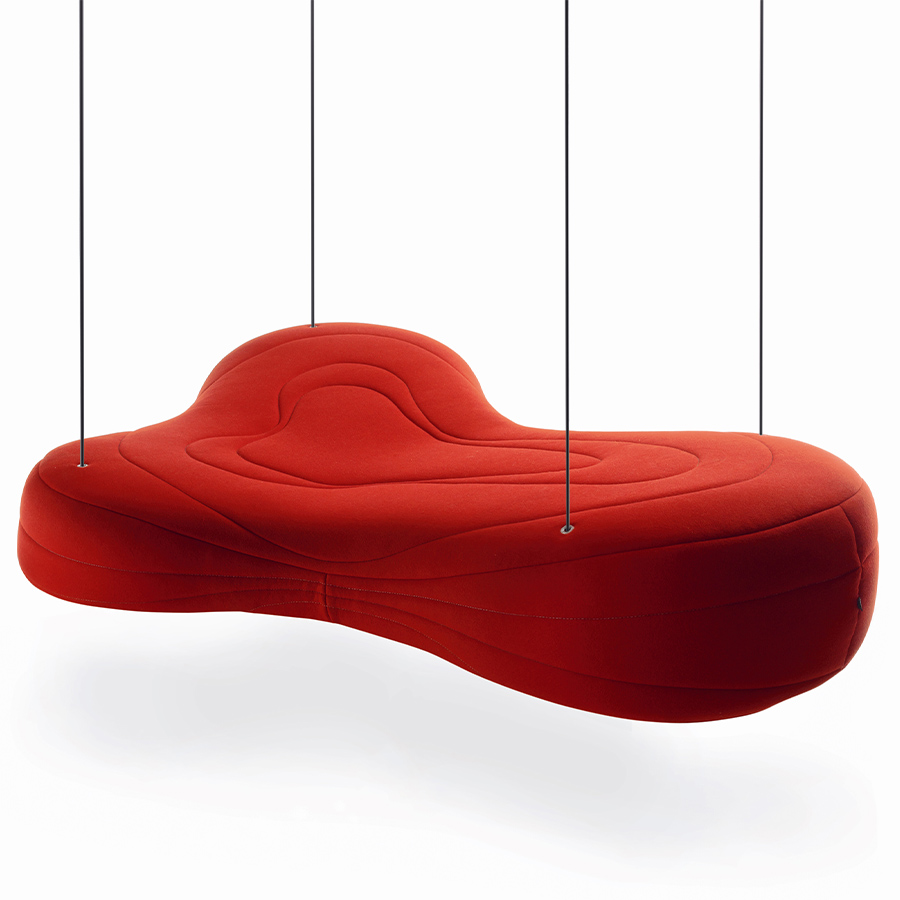 Noti Bouli Sofa 3-Siter Hängeseile Stoff Agava 350