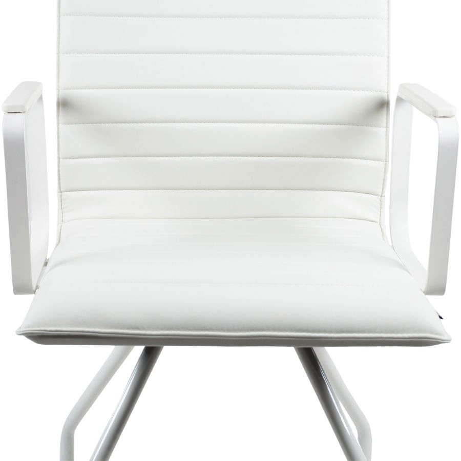 Bejot Orte 3DH 250 - mit Armlehnen - Bezug Kunstleder Keimo weiß - Detail Sitzfläche