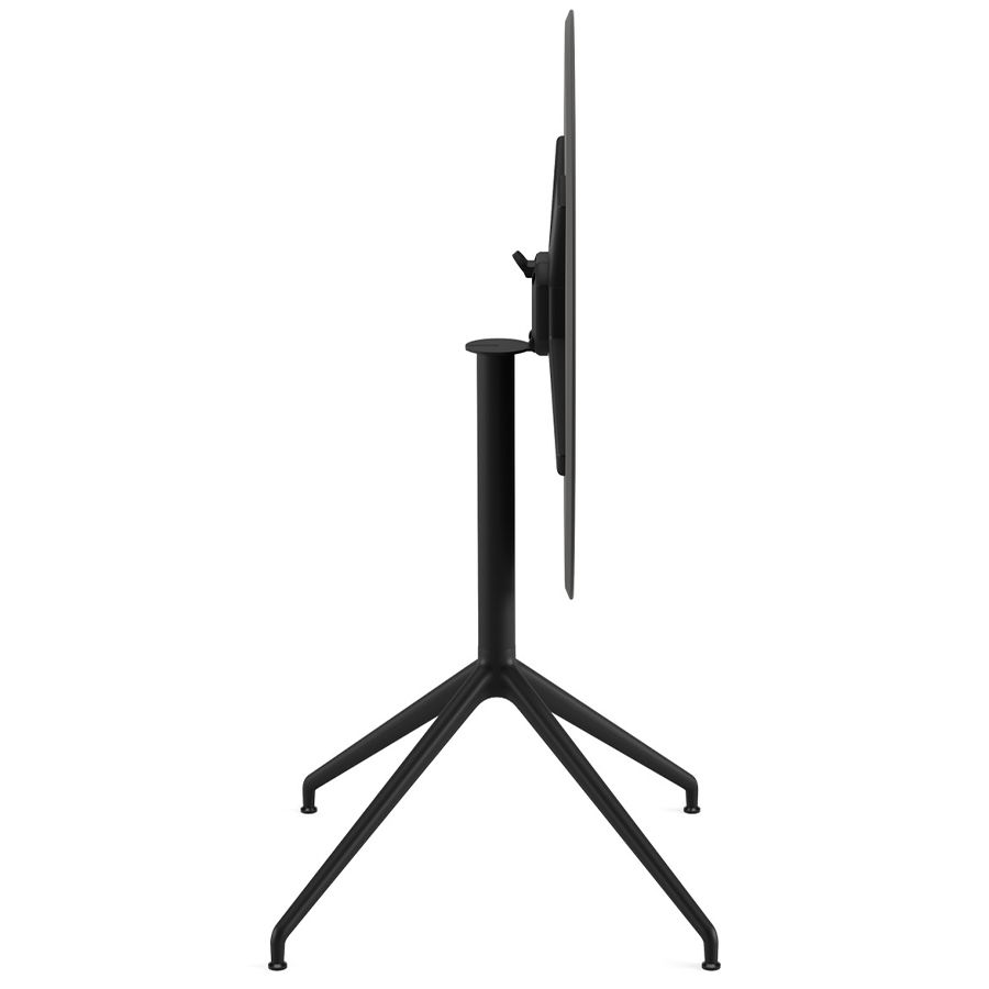 Arper Yop Tisch rund schwarz mit Wendemechanismus