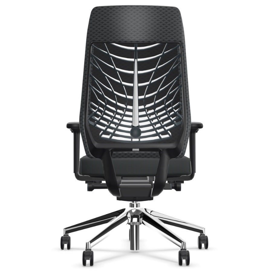 Interstuhl JOYCEis3 (JC31C) Netzfarbe uns Polsterfarbe schwarz - Rückansicht