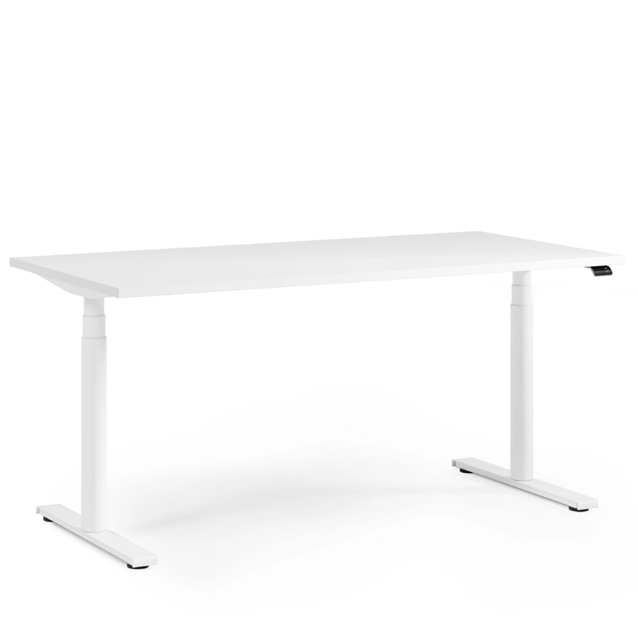 fm FOURACTION 130 Schreibtisch | Gestell weiß | Platte weiß