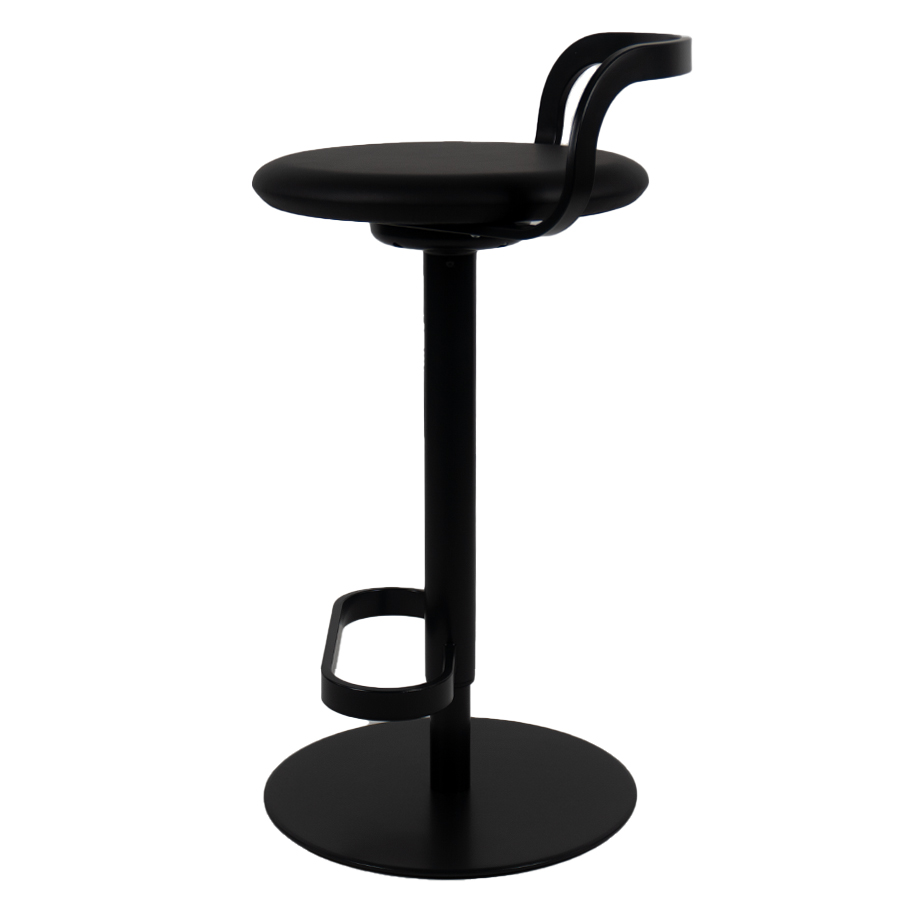 lapalma MAK S110 Barhocker Lederbezug schwarz - Seite