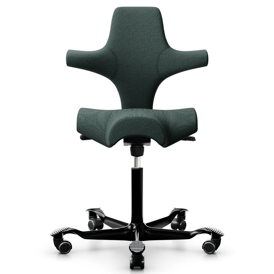 HAG CAPISCO 8106 - Stoff Capture 6601 - Gestell schwarz - Frontansicht