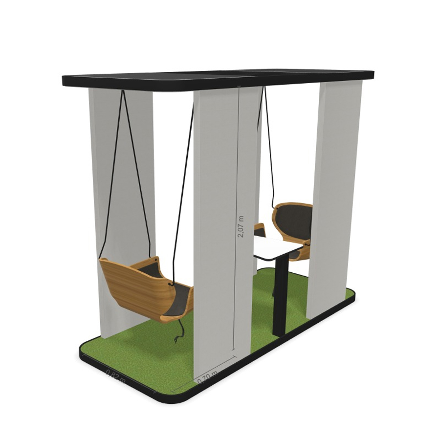 Bejot Social Swing 2er Modell-Beispielkonfiguration Stoff Sawana