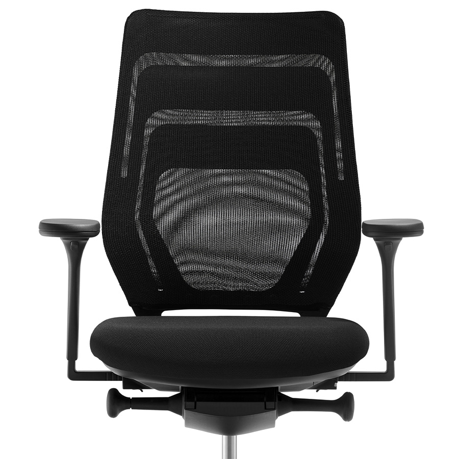 fm Asiento Bürodrehstuhl in Schwarz konfigurierbar Transparent