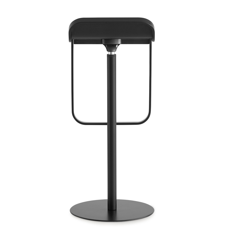 lapalma LEM S81 Barhocker 80 cm fix - Gestell u. Sitz schwarz - Rückansicht