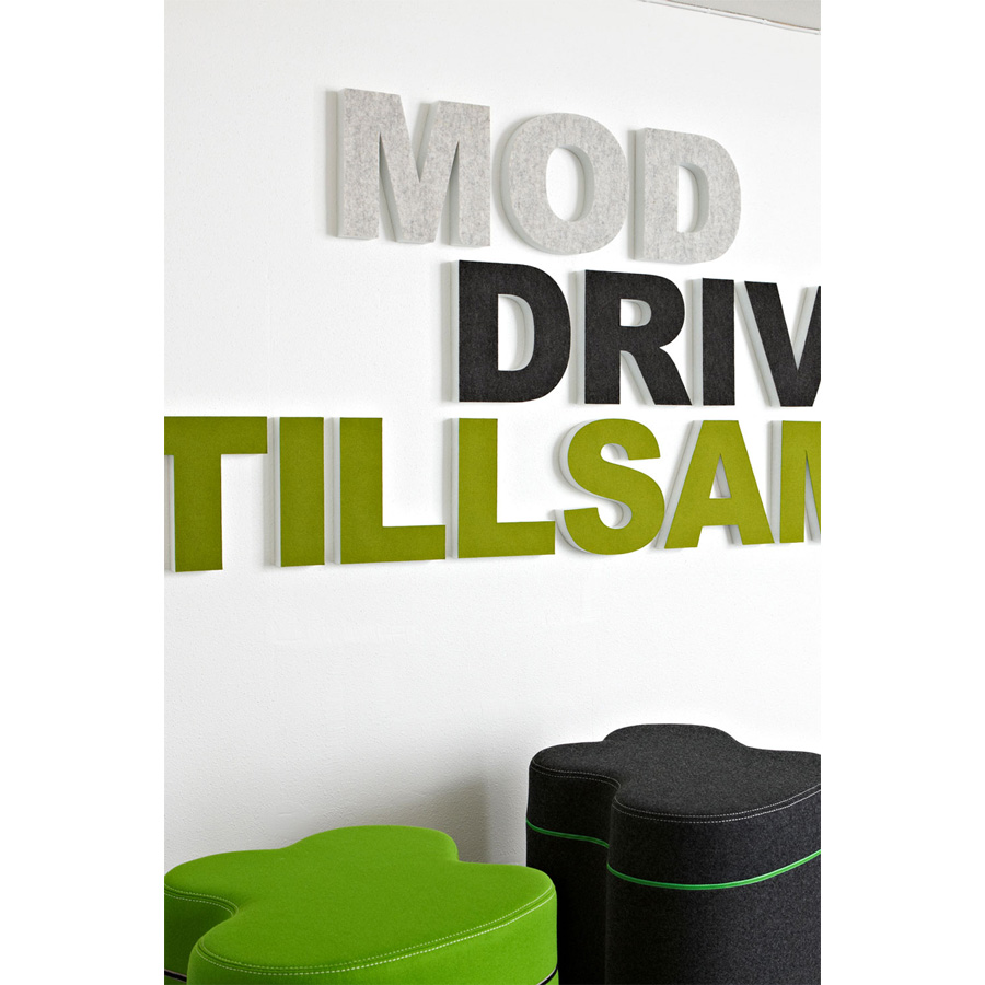 Götessons EcoSUND Buchstaben | Wandmontage