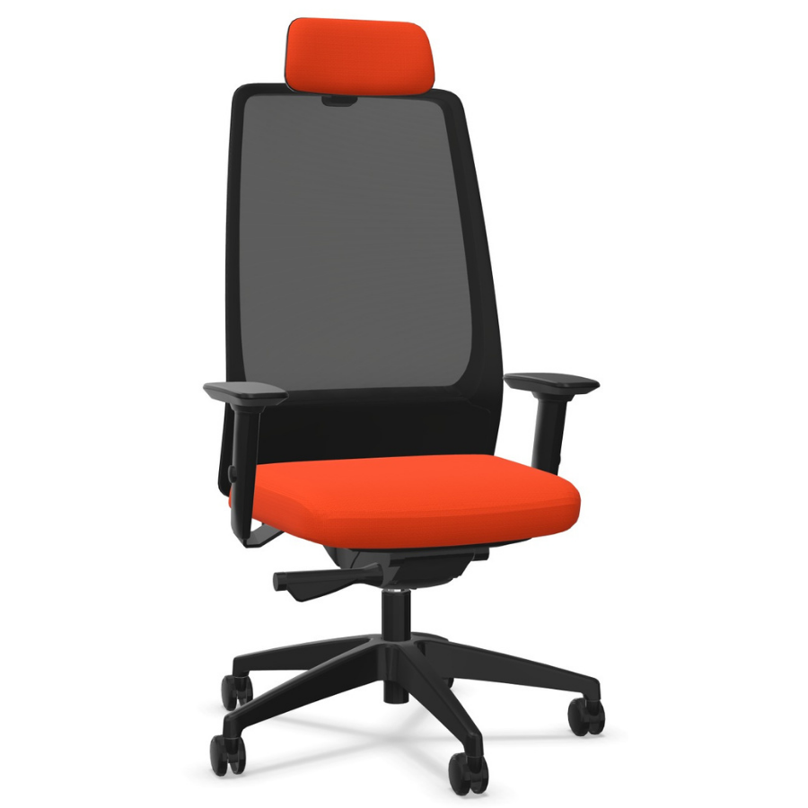Interstuhl AIMis1 1S33 Bürostuhl schwarz verkehrsorange