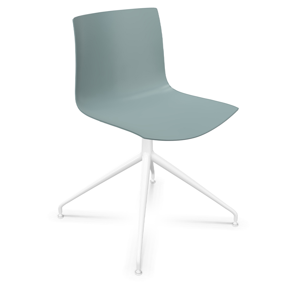 Arper CATIFA 46 0368 einfarbig petrol - Gestell Alu weiß