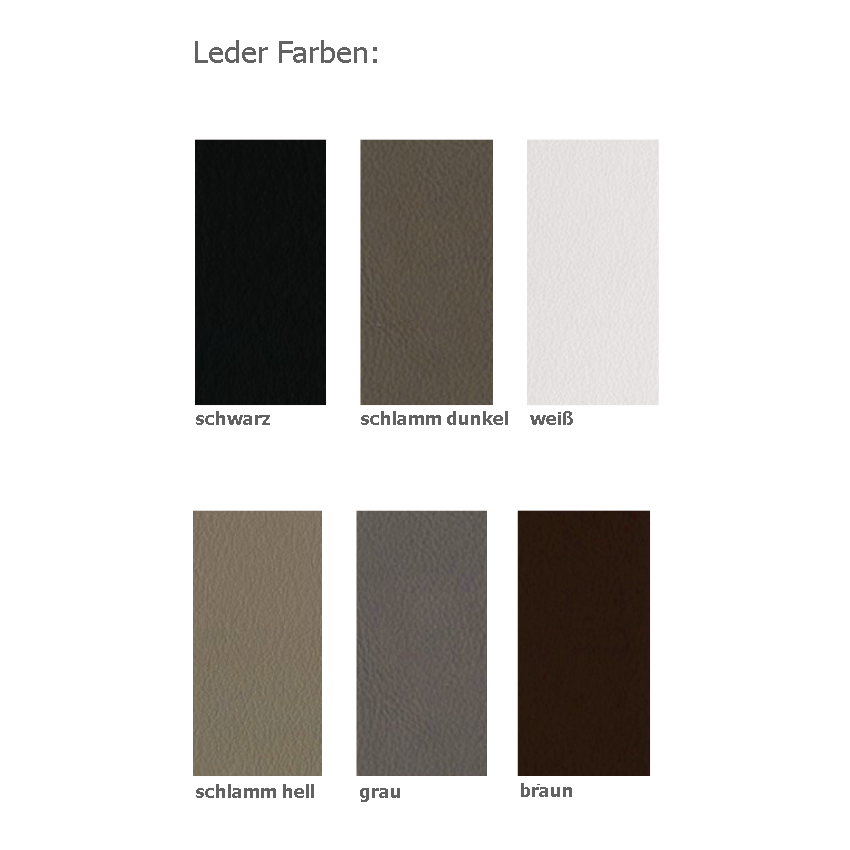 Übersicht Lederfarben