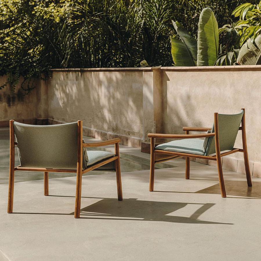 Arper Kata Lounge Sessel mit Sitzfläche Water