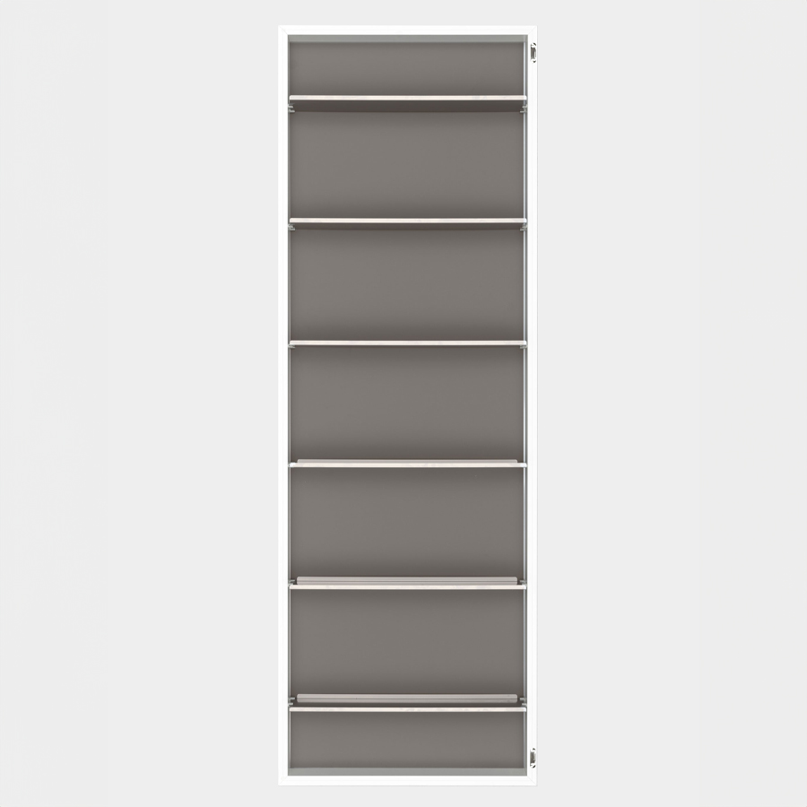 Kristalia BOX/BOXOne - Ausführung Alu weiß lackiert - Regal mit 6 Fachböden