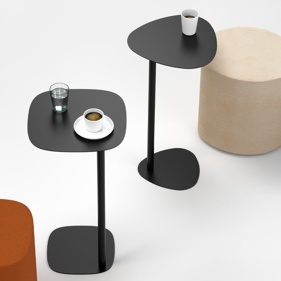 Cascando Pully Laptoptisch | schwarz | beide Formen