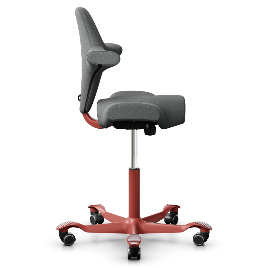 HAG CAPISCO 8106 Stehhilfe | Stoff Cura dunkelgrau | Gestell Blush Rose