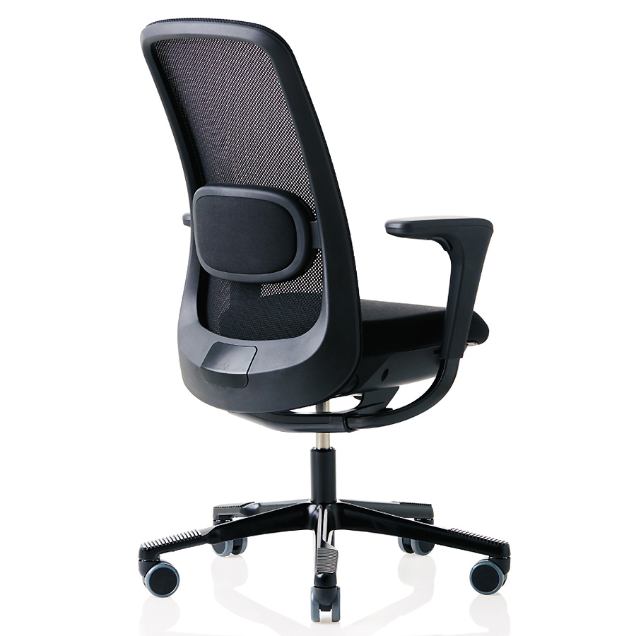 HAG SoFi Mesh 7500 Bürostuhl mit Netzrücken schwarz - Rückansicht