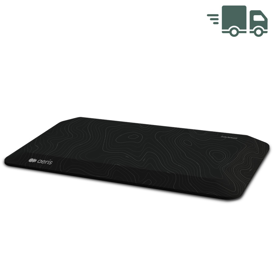 Aeris Muvmat Anti-Ermüdungsmatte schwarz - Bezug Topography 2.0