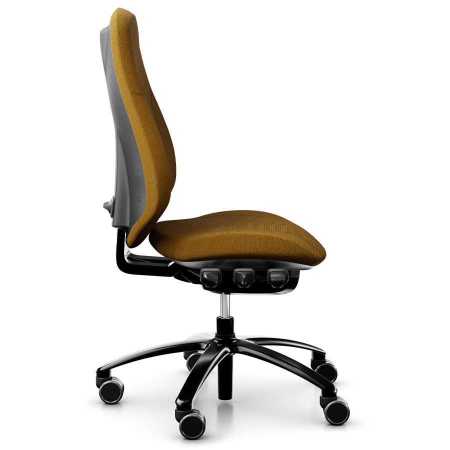 RH Mereo 300 black hohe Rückenlehne - Capture ocker - Seitenansicht