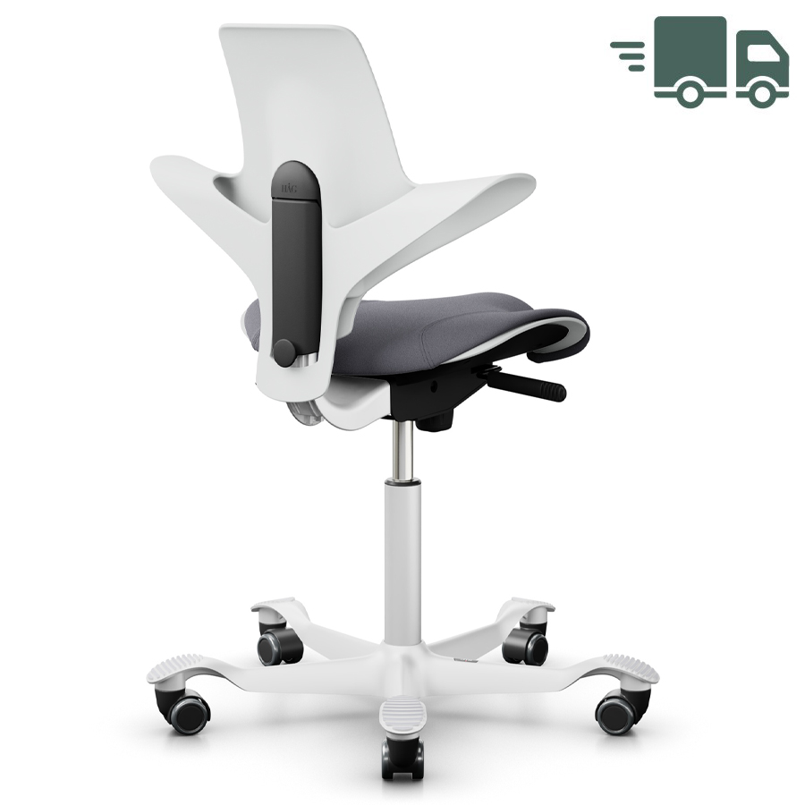 HAG CAPISCO PULS 8020 weiß | Stoff Xtreme 081 grau | Gestell weiß