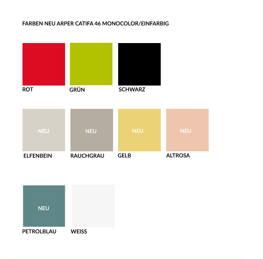 Arper Catifa 46 neue Farben Schale Monocolor