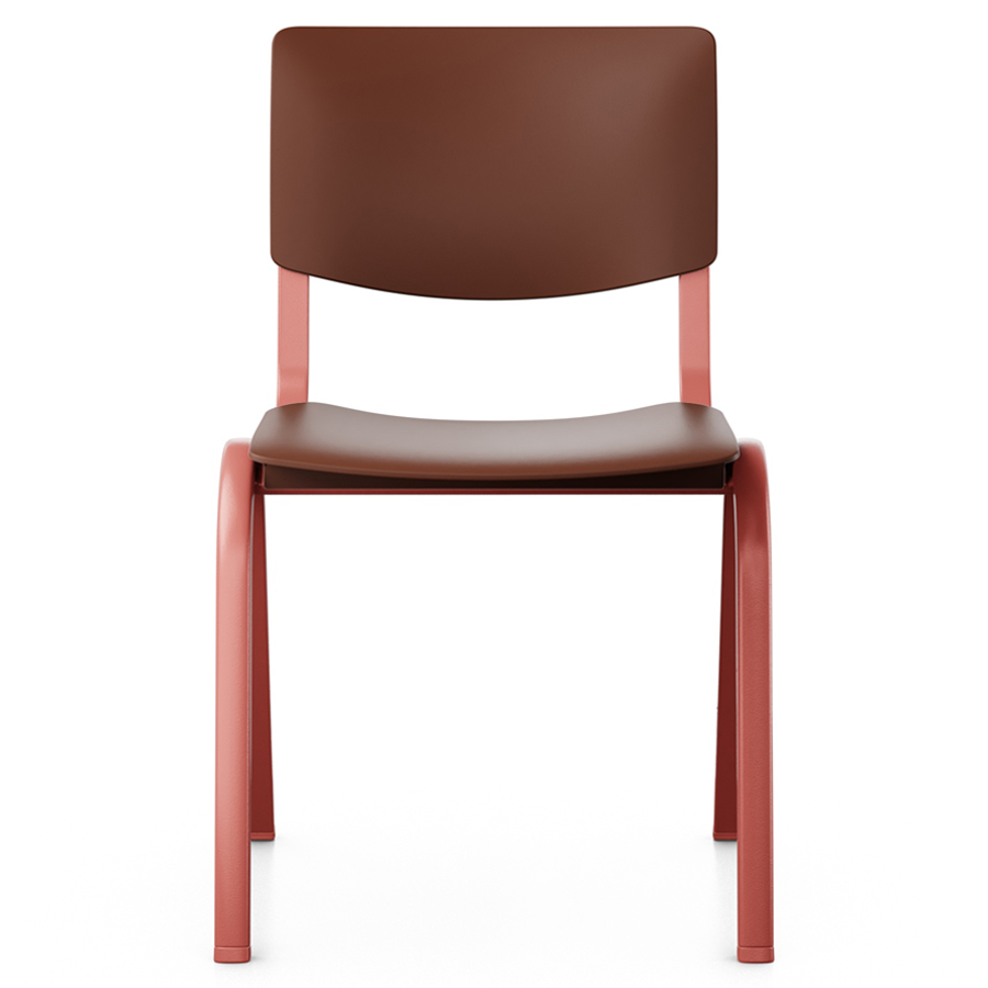 HAG Celi Kunststoffstuhl | Gestell Blush Rose | Schale Chestnut