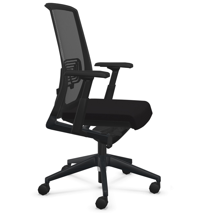 HAWORTH Very (Comfort 62) schwarz mit Netzrücken