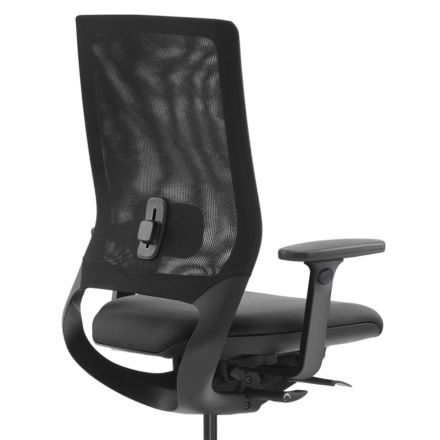 Klöber Mera 84 schwarz mit Netzrücken - Rückenlehne