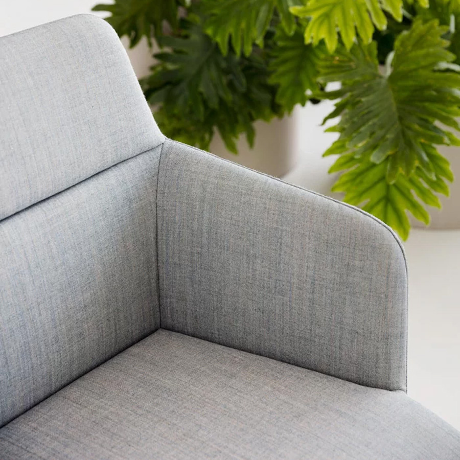 lapalma Foil S590 Gestell Esche schwarz gebeizt offenporig - Bezug Remix 0123 - Nahaufnahme