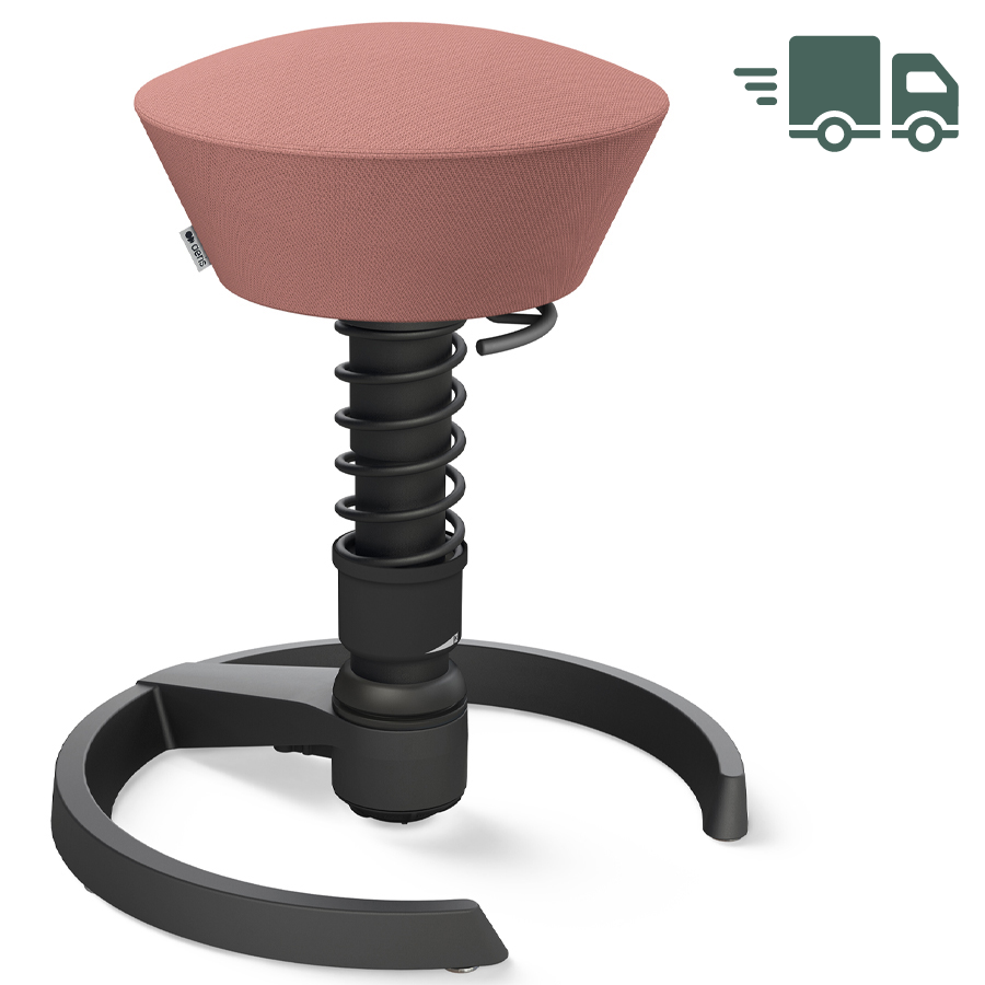 Aeris Swopper Select Wolle blassrosa - Gleiter - Gestell schwarz - Standardfeder