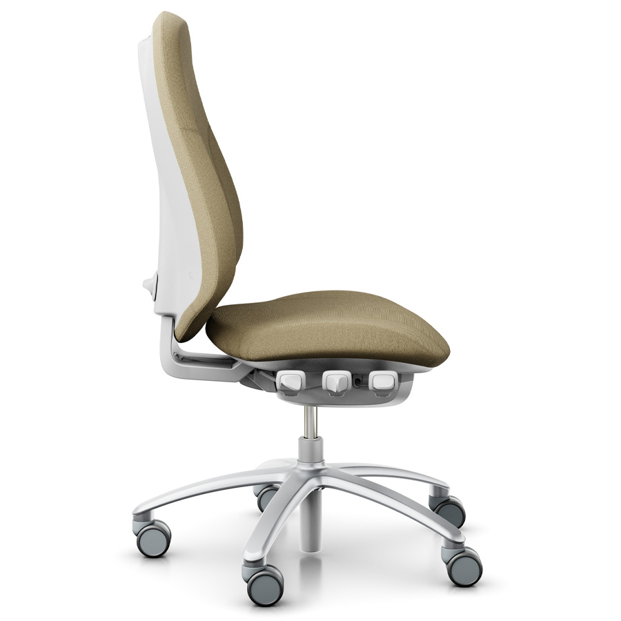 RH Mereo 300 silver-grey hohe Rückenlehne - Stoff Capture beige - Seitenansicht