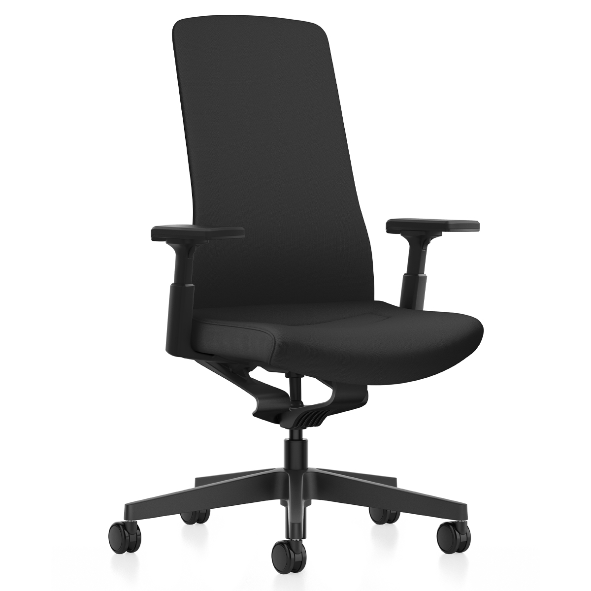 Interstuhl PUREis3 PU113 | Bürostuhl schwarz | Chillback-Rückenlehne | Konfigurator
