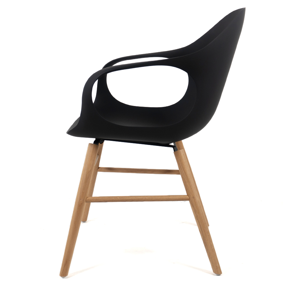 Kristalia ELEPHANT Stuhl mit Holzgestell Eiche - Seite