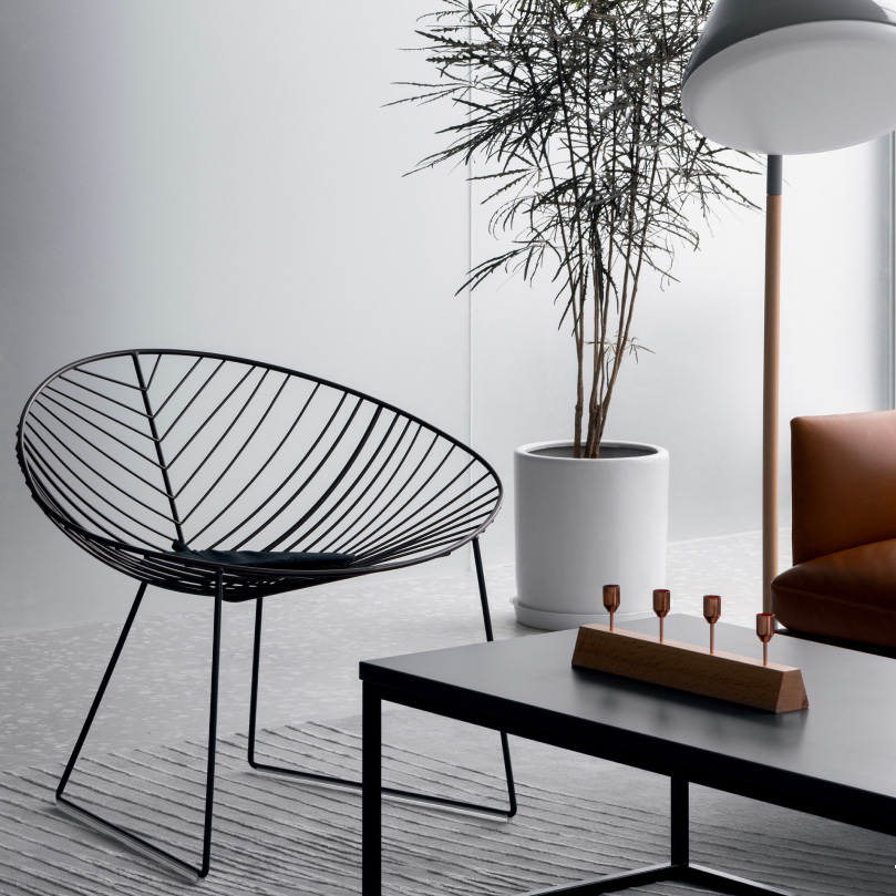 Arper Leaf 1821 Loungesessel mokka