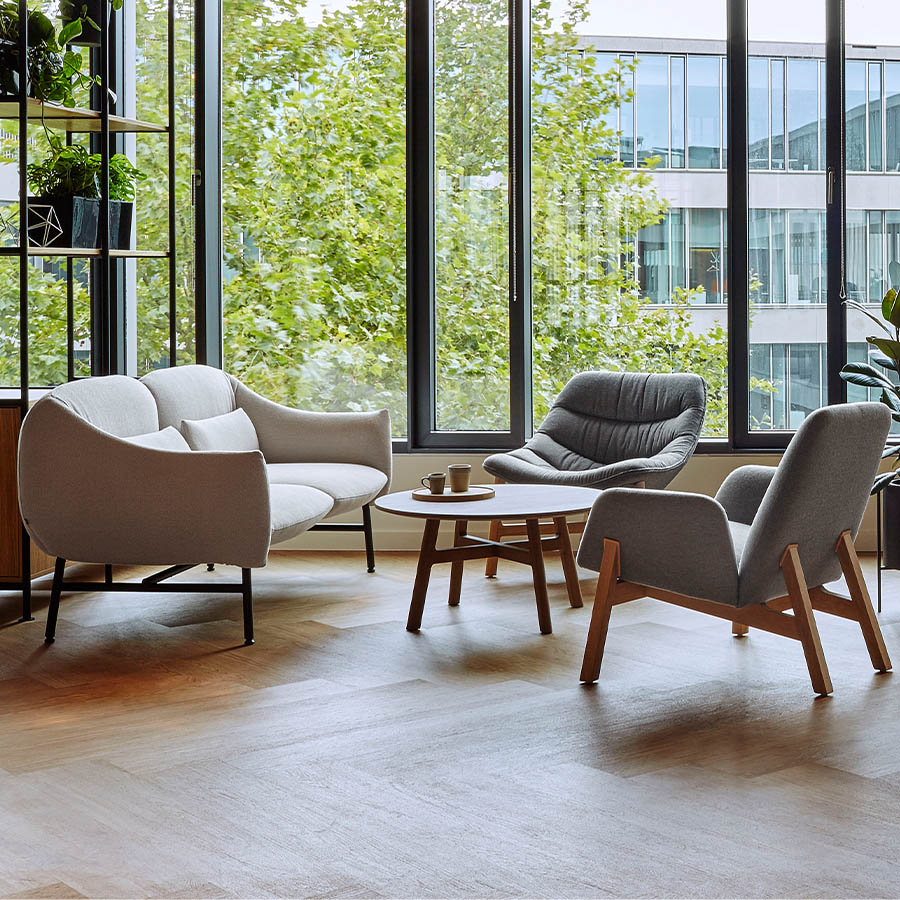 Noti Mishell Beistelltisch Holzgestell Höhe 40 cm in Eiche natur