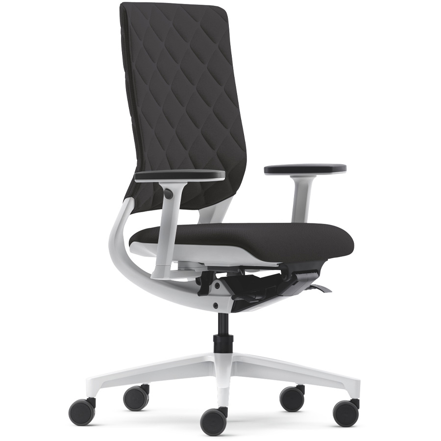 Klöber Mera Diamond weiß-grau Polster Cura schwarz