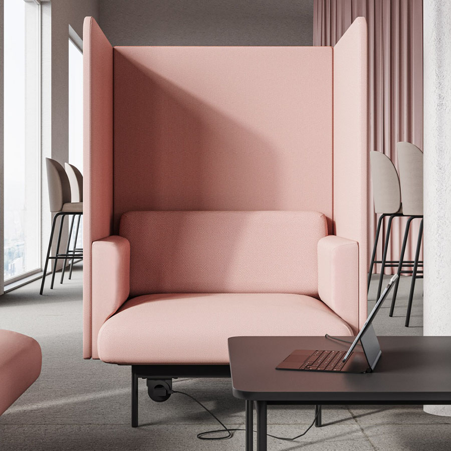 Bejot Fora FR 421W Akustiksessel Stoff Oceanic OOC16 Rosa