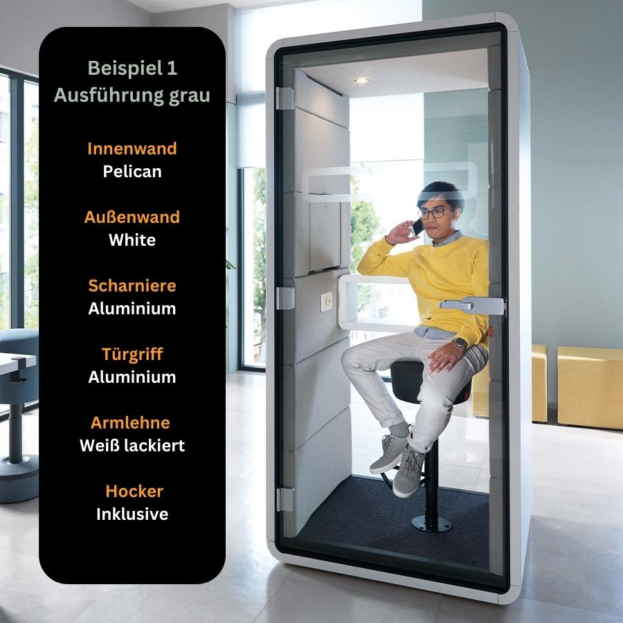 Hushphone Telefonbox Telefoncube Akustikbox Telefonzelle Beispiel 1