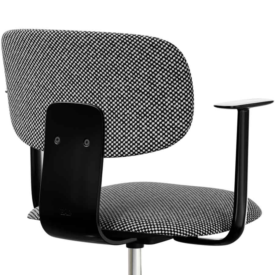 HAG Tion 2160 Bürostuhl schwarz - Sitz u. Rücken gepolstert Stoff Sisu 165 - Nahaufnahme