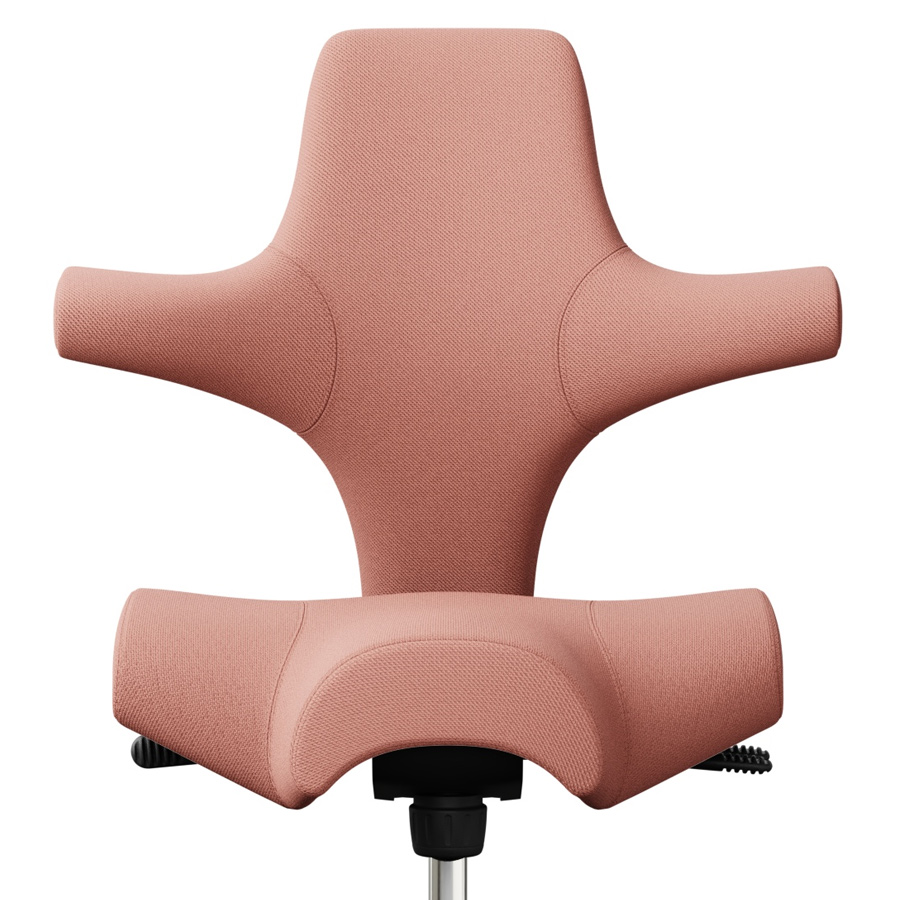 HAG CAPISCO 8106 - Stoff Select 64213 lachsrosa- Gestell weiß - Frontansicht Detail