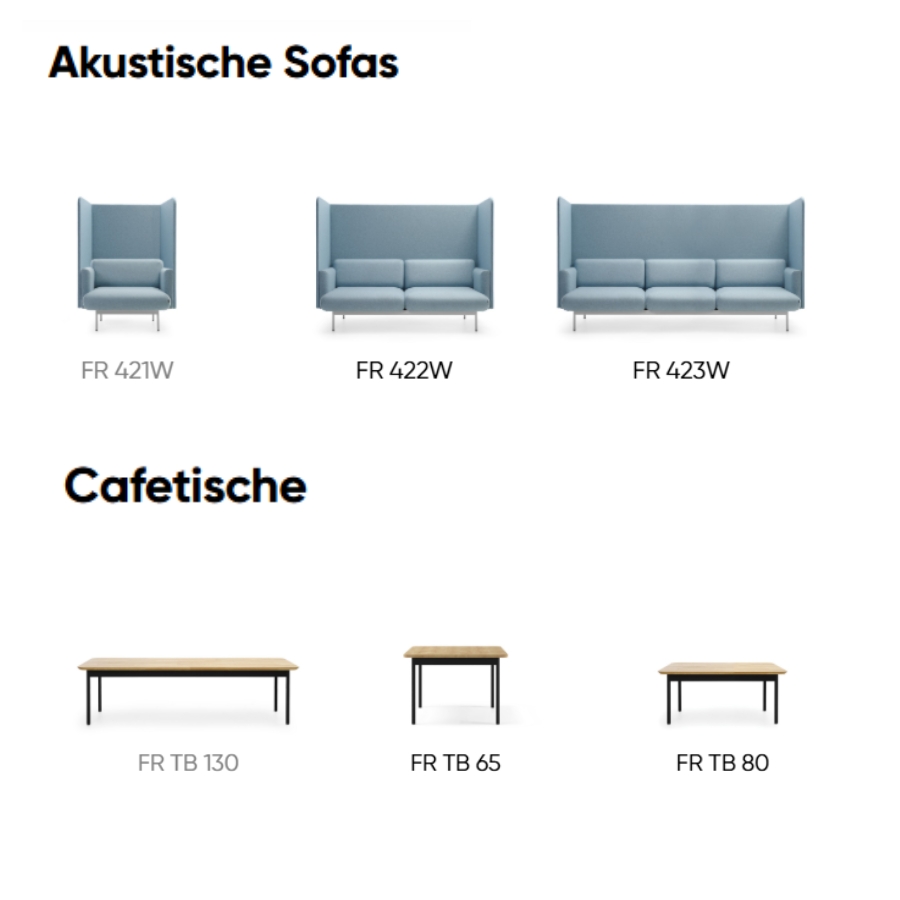 Bejot Fora akustische Sofas- übersicht