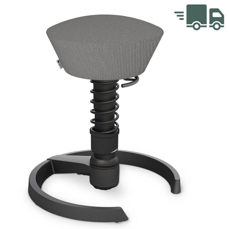 Aeris Swopper Cura hellgrau meliert | Gestell schwarz | Gleiter