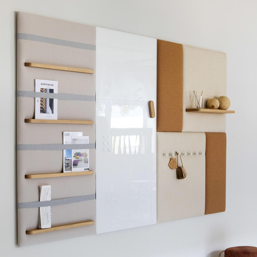 Cascando Pillow Grid Whiteboard 160x80 cm | Zubehör: Tafelwischer | Beispielbild