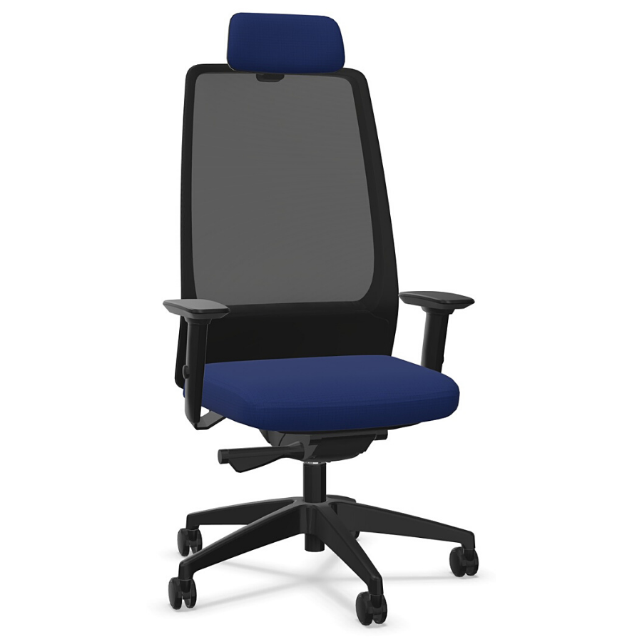 Interstuhl AIMis1 1S33 Bürostuhl schwarz ultramarineblau