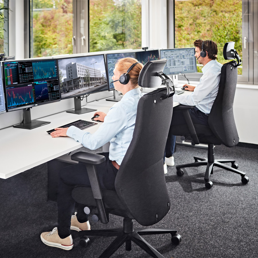 Interstuhl TWENTYFOUR - 24h Stuhl - mit Kopfstütze - Beispielbild