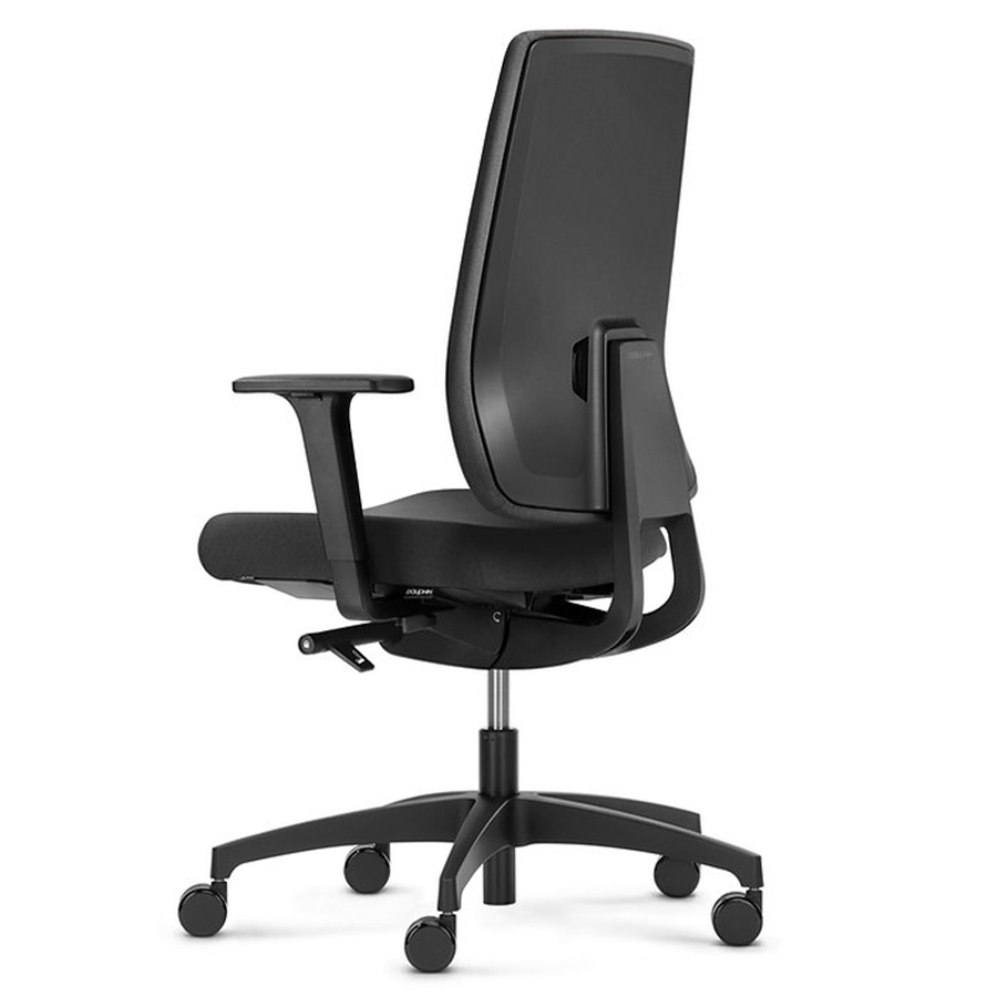 Dauphin Indeed operator 7046 schwarz mit Polsterrückenlehne