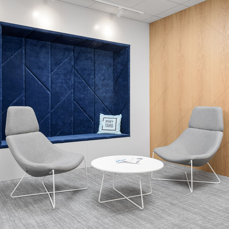 Noti Mishell Beistelltisch mit Kufengestell Tischplatte weiß, Kufengestell weiß