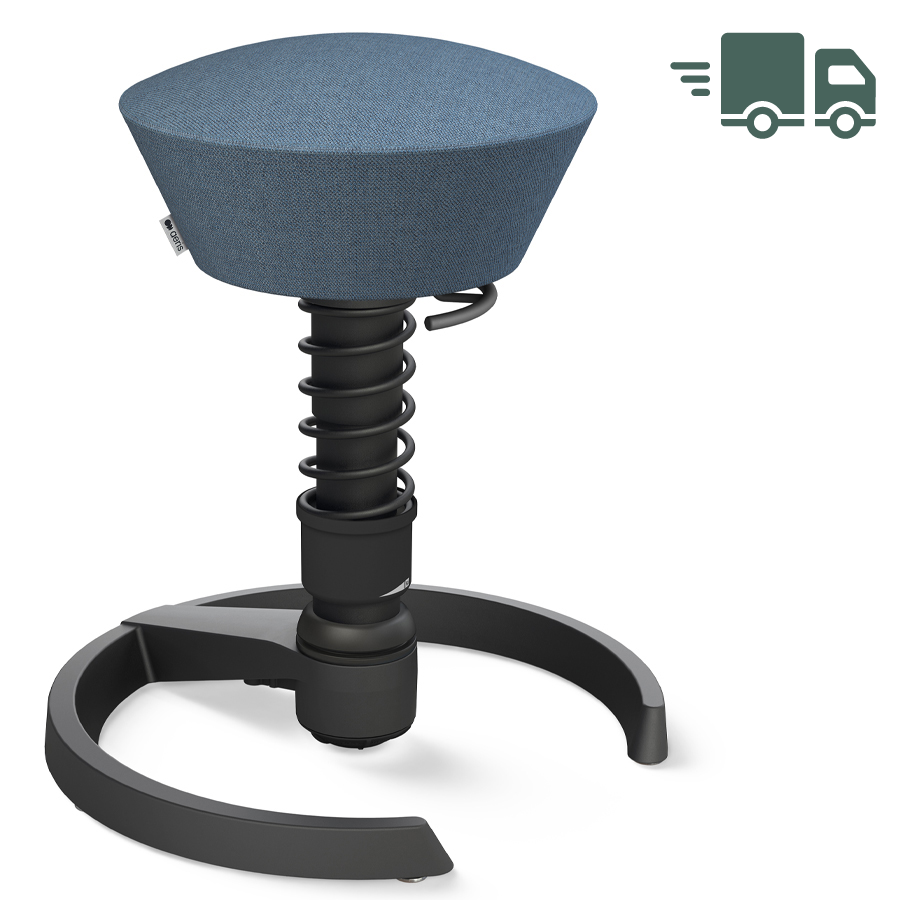 Aeris Swopper Capture Wolle taubenblau meliert - Gleiter - Gestell schwarz - Standardfeder