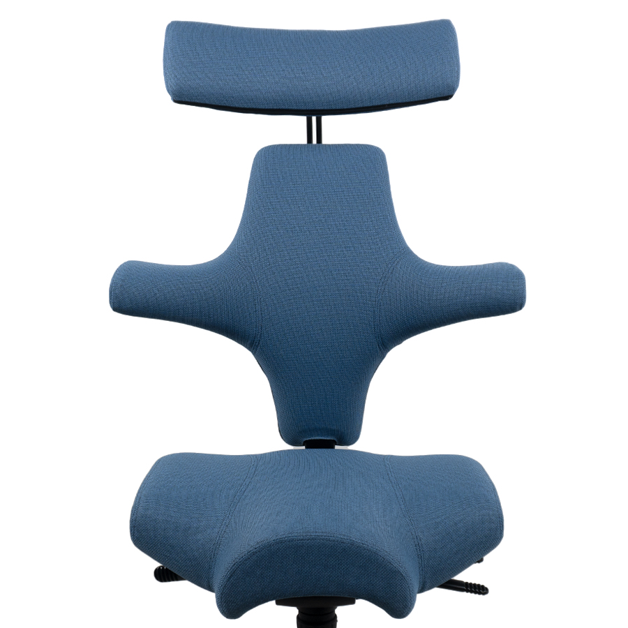 HAG CAPISCO 8107 | Stoff Cura blau | Gestell Schwarz | Nackenstütze