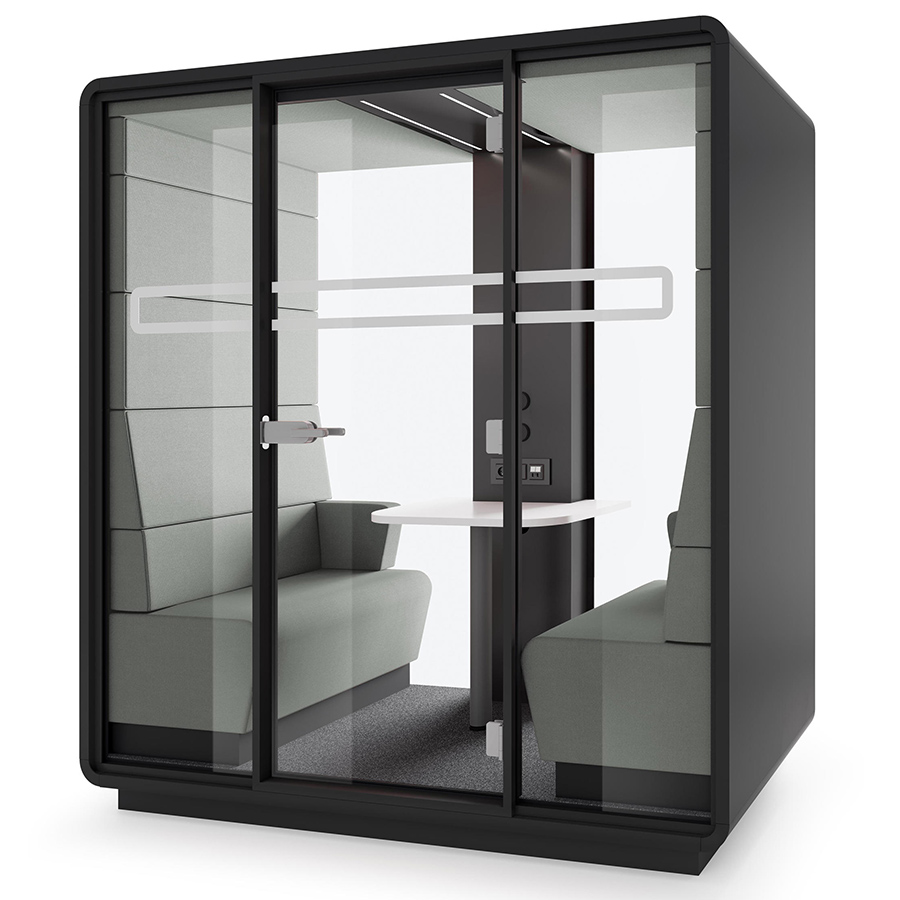 Hushoffice Hushmeet.S Akustikbox konfigurierbar in Wool Pelican