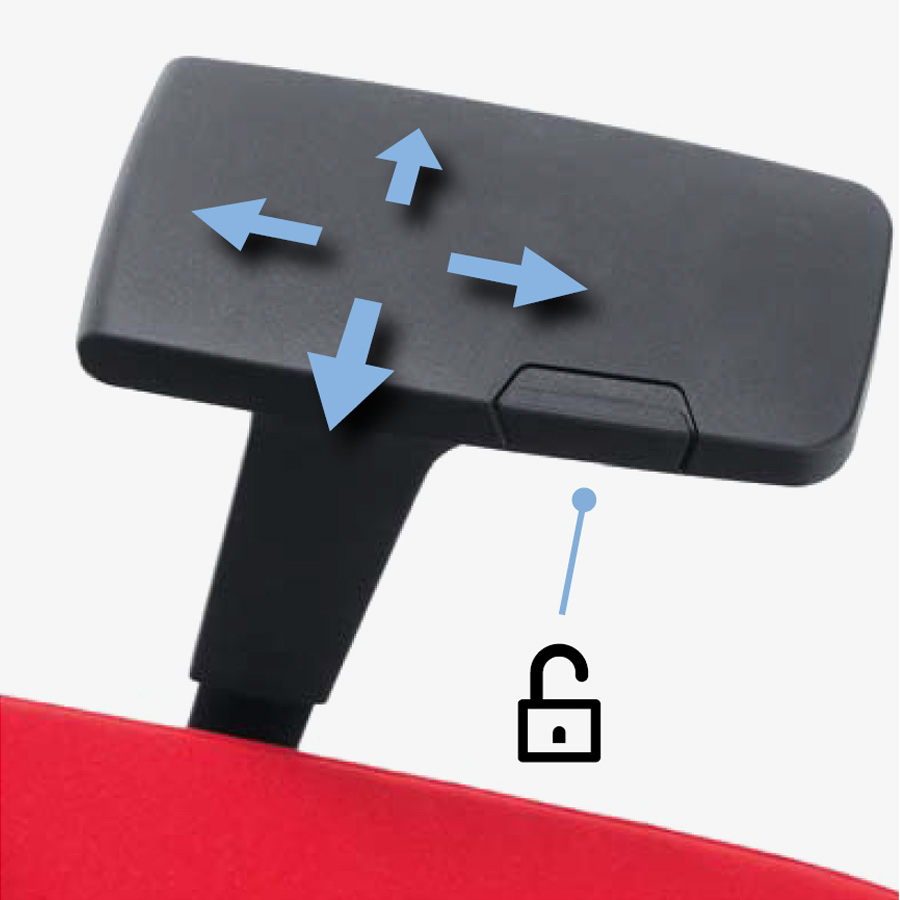 Einstellung Armauflagen